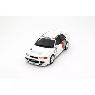 MITSUBISHI LANCER EVO III SCOTIA WHITE W83 1995 OttO mobile 1:18 Resinemodell (Türen, Motorhaube... nicht zu öffnen!)